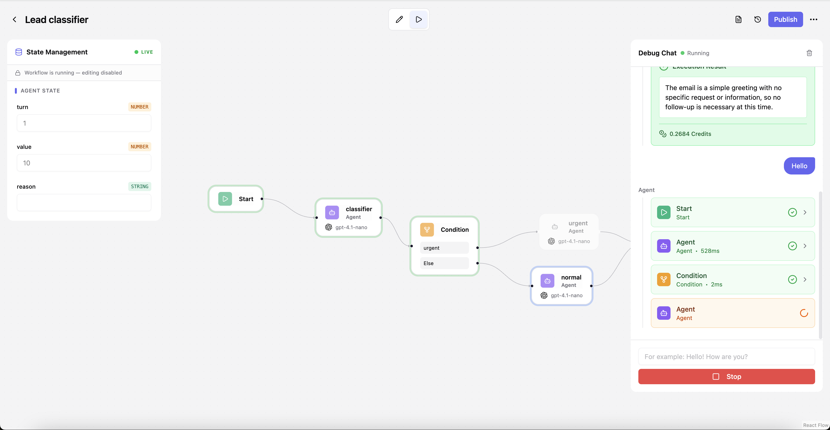 Execution viewer